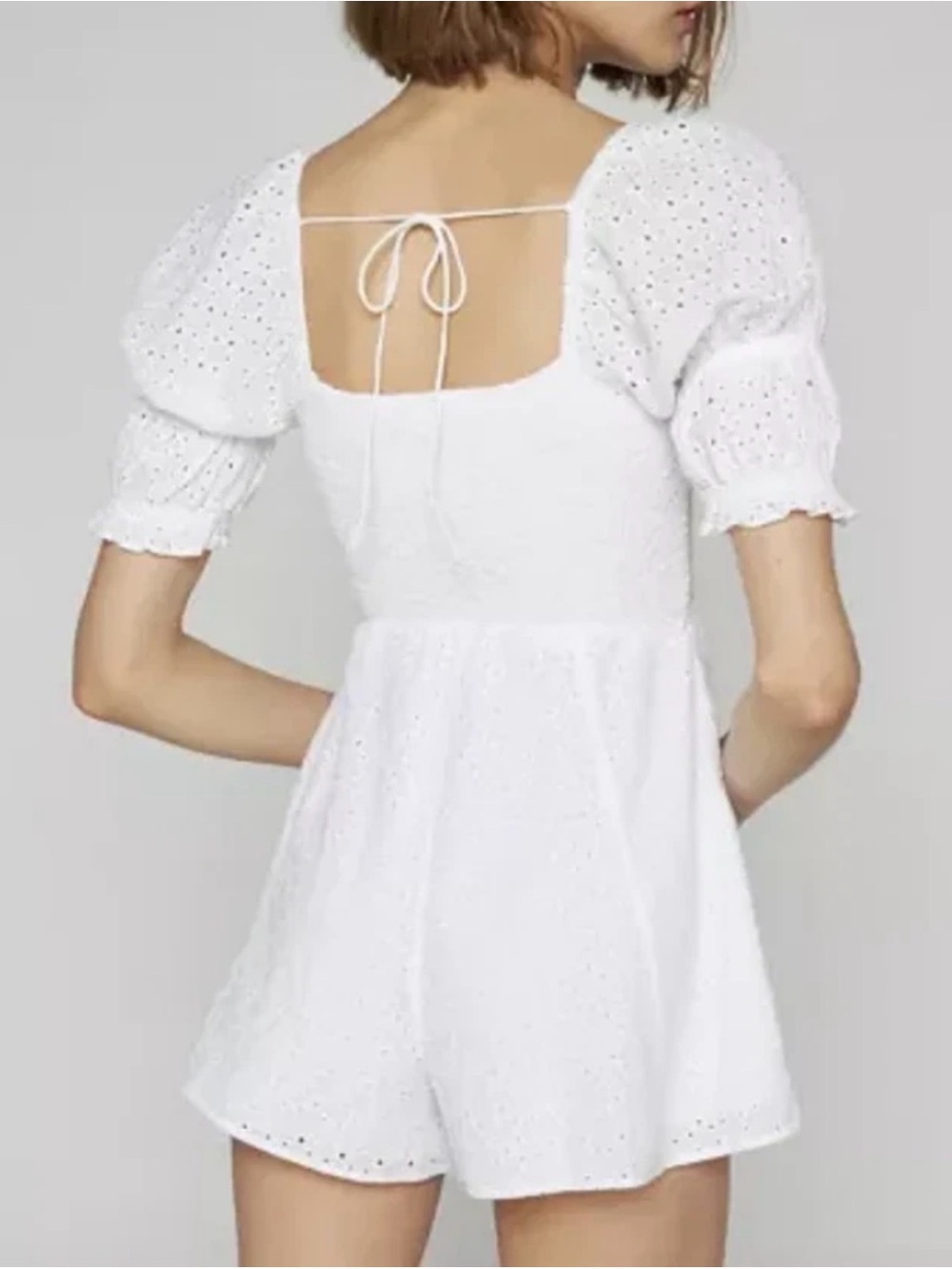 Urban Outfitters Kimchi Blue “Ivy” White Eyelet Romper - Medium - Picture 2 of 12